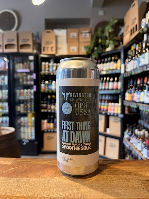 Rivington Brewing X Elmeleven First Thing At Dawn Smoothie Sour 5%