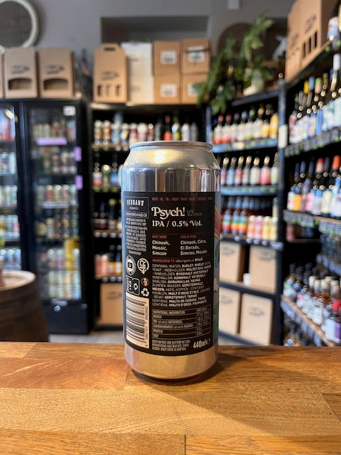 Verdant Brewing Pysch IPA 0.5% Low Alcohol