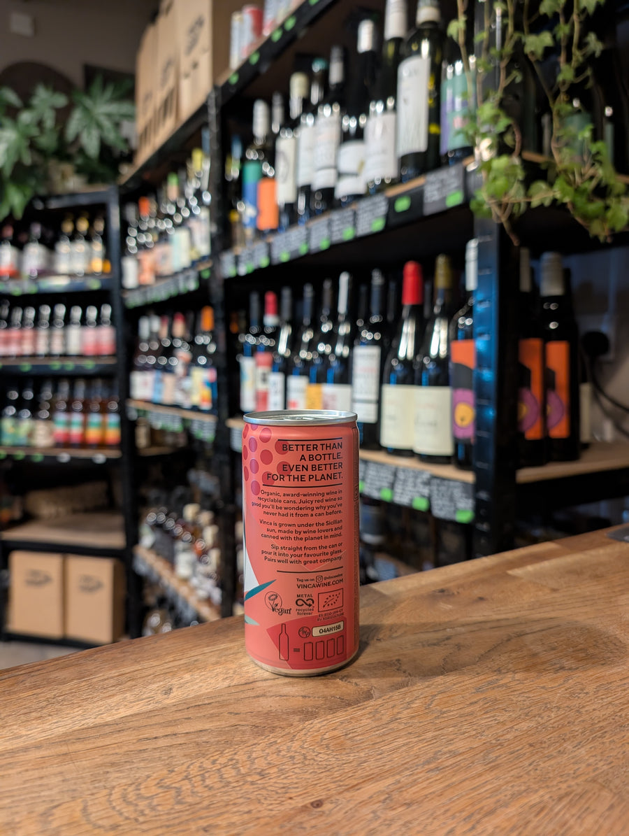 Vinca Organic Canned Red Wine 12.7% (187ml Can)