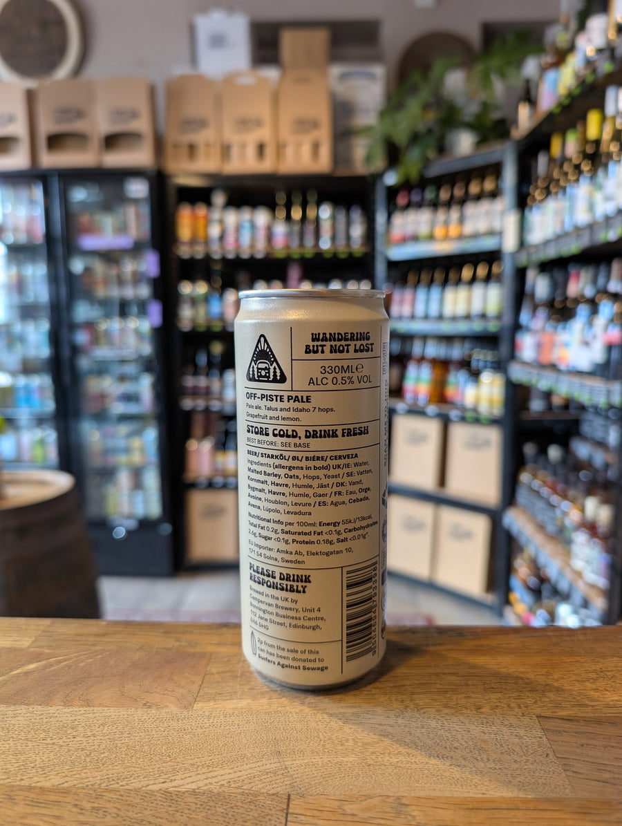 Campervan Brewery Off Piste Pale 0.5% LOW ALCOHOL & GLUTEN FREE
