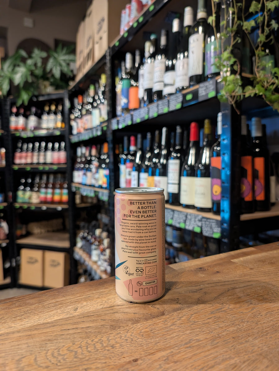 Vinca Organic Canned Rose Wine 11.9% (187ml Can)