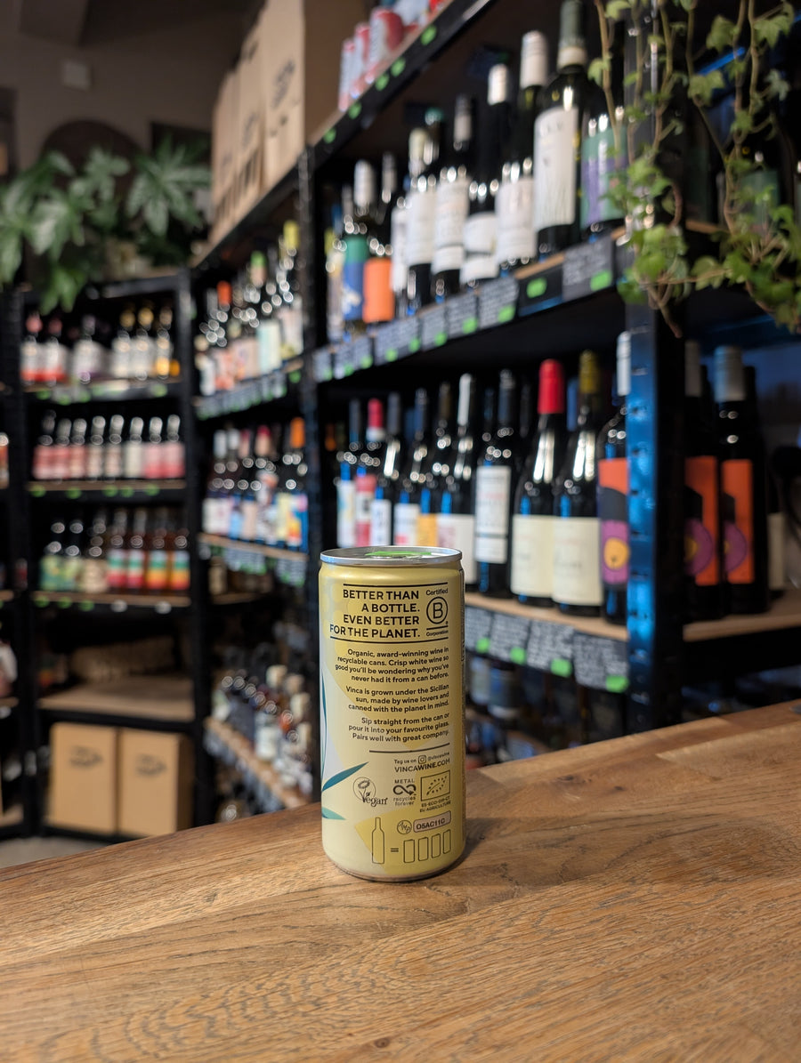 Vinca Organic Canned White Wine 11% (187ml Can)