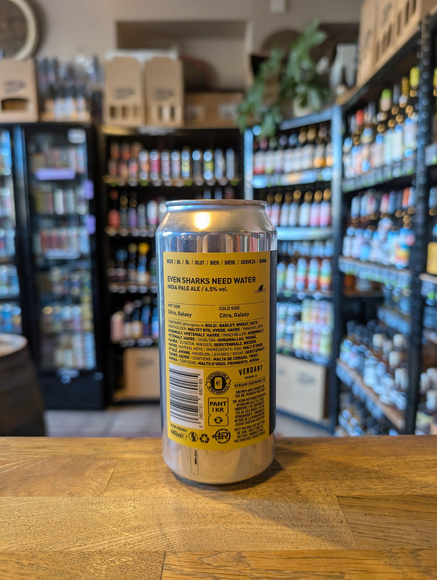 Verdant Brewing Even Sharks Need Water IPA 6.5%