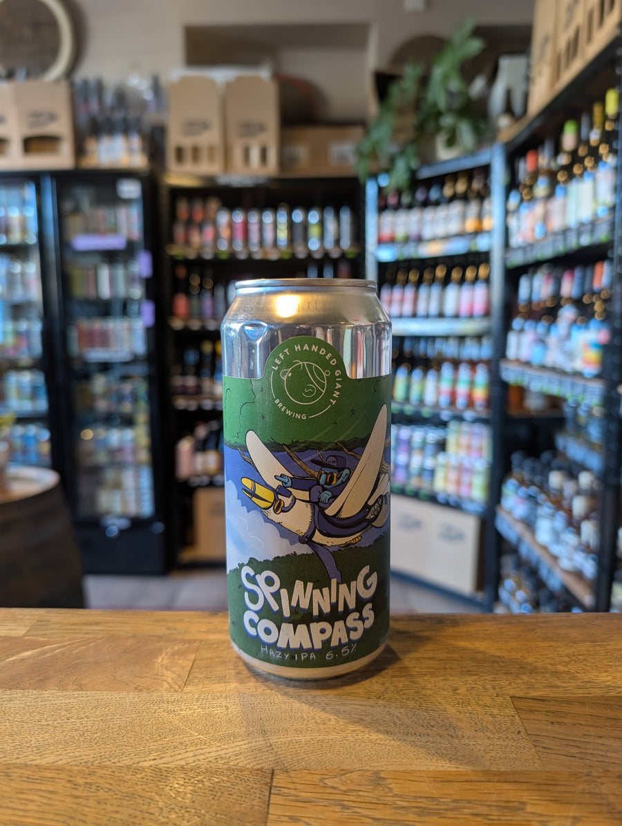 Left Handed Giant Spinning Compass Hazy IPA 6.5%