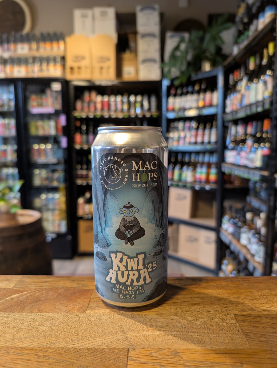 Left Handed Giant Kiwi Aura '25: Mac Hops NZ Hazy IPA 6.5%